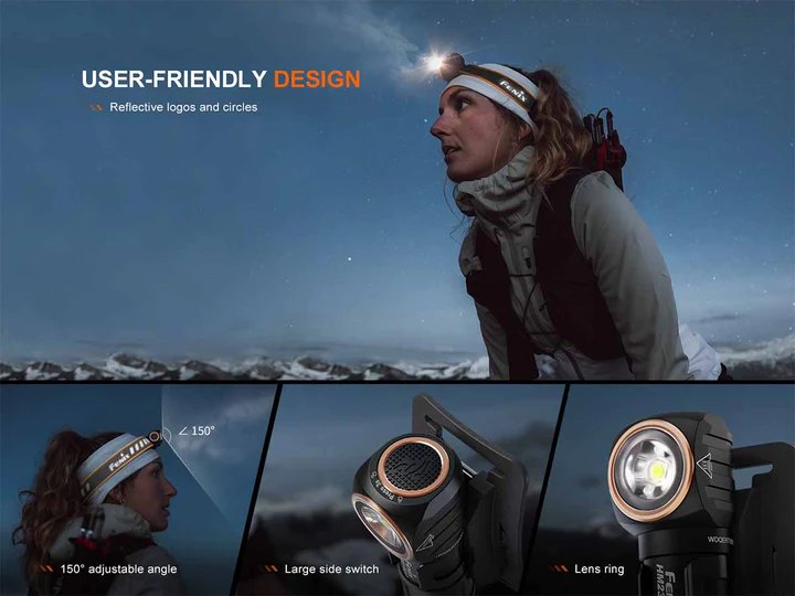 Fenix | HM23 V2.0 | Hoofdlamp | 300 Lumen | Trail.nl