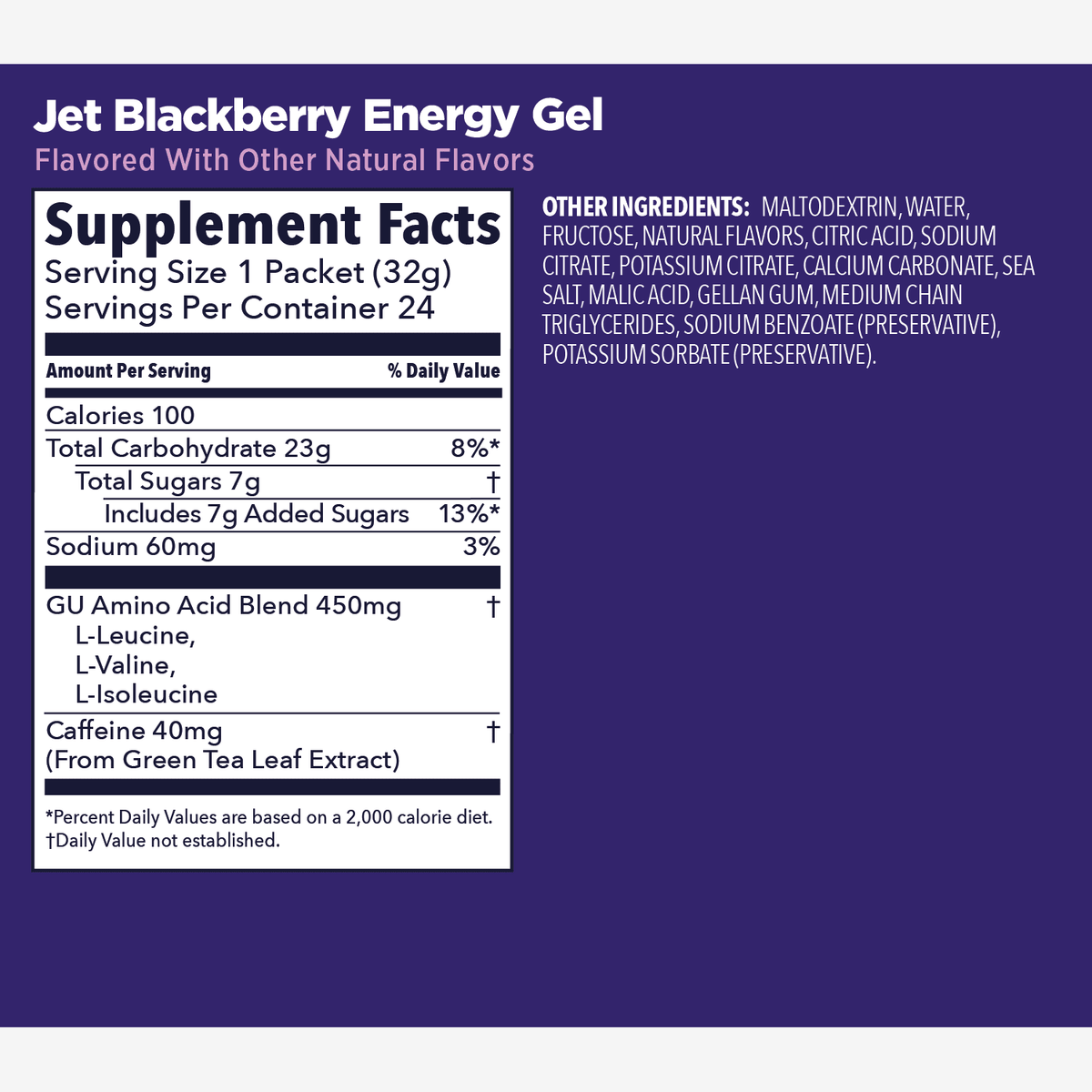 GU Original Energy + Caffeine (23g Carbs) - Trail.nl