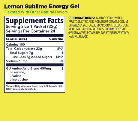 GU | Original Energy | Energy Gel | 23 Gram Carbs - Trail.nl