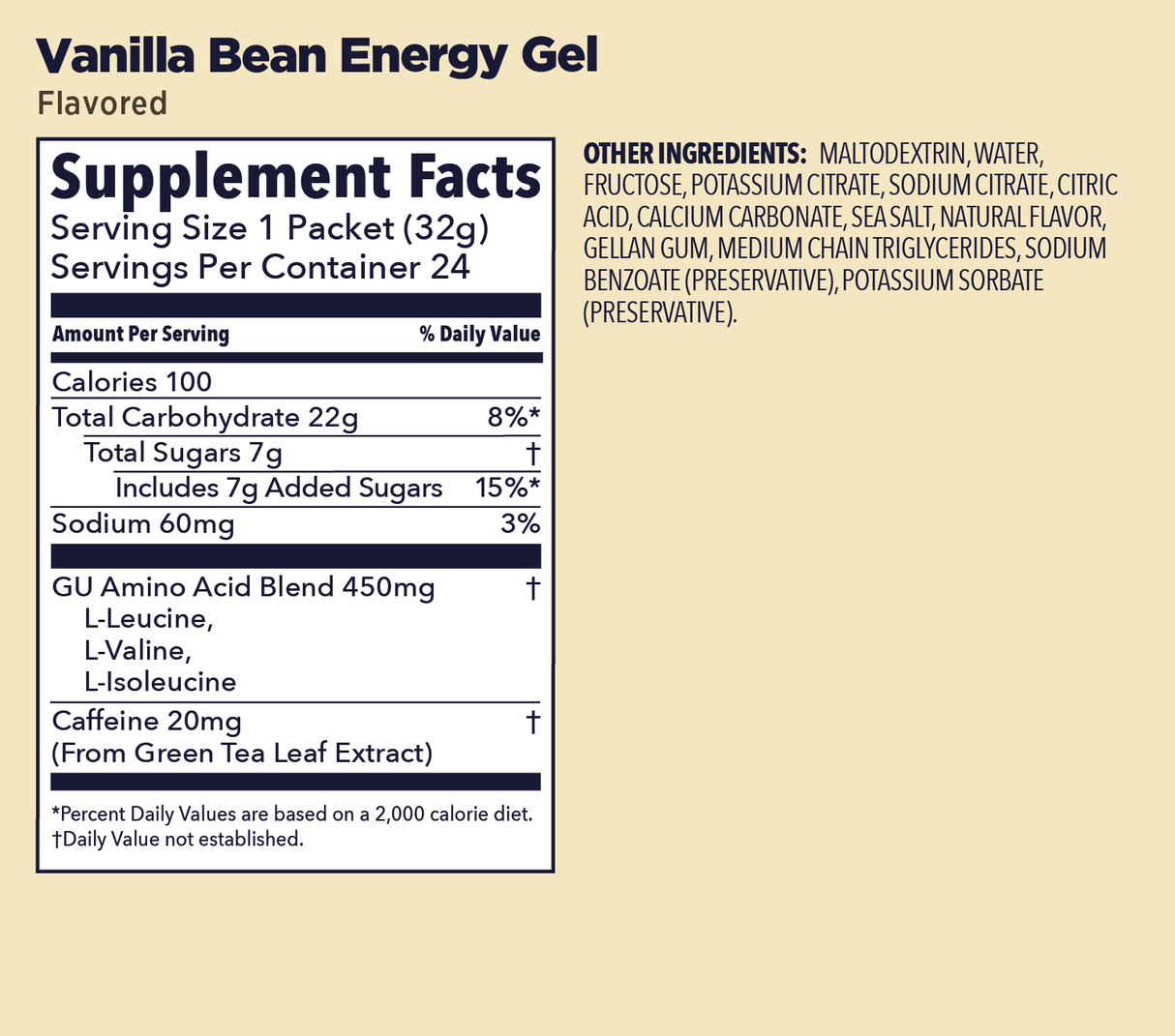 GU | Original Energy | Energy Gel + Caffeine | 23 Gram Carbs - Trail.nl