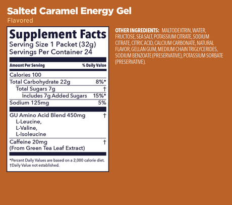 GU | Original Energy | Energy Gel + Caffeine | 23 Gram Carbs - Trail.nl