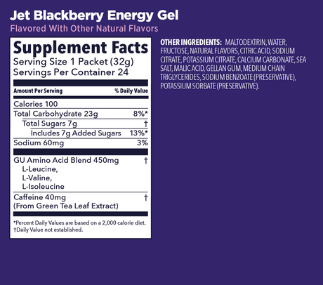 GU | Original Energy | Energy Gel + Caffeine | 23 Gram Carbs - Trail.nl
