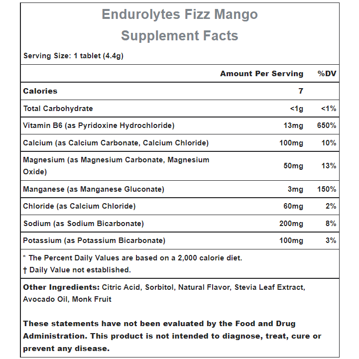 Hammer Nutrition Endurolytes FIZZ Bruistabletten (200 mg natrium) - Trail.nl