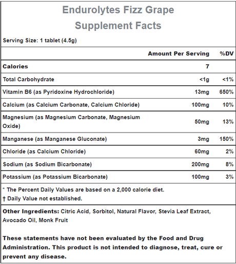 Hammer Nutrition | Endurolytes FIZZ | Elektrolytendrank | 510 mg Elektrolyten | 13 Tabs | Trail.nl