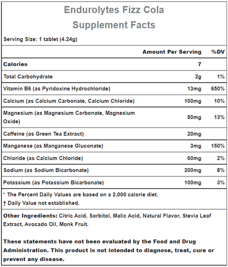 Hammer Nutrition | Endurolytes FIZZ | Elektrolytendrank | 510 mg Elektrolyten | 13 Tabs | Trail.nl