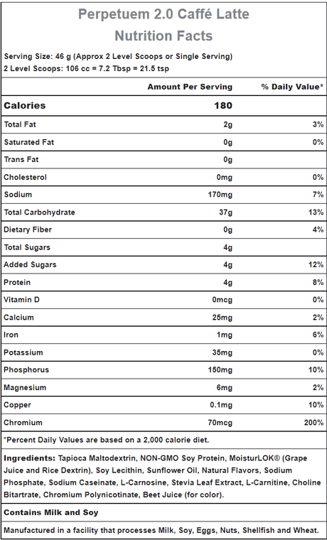 Hammer Nutrition | Perpetuem 2.0 | Ultra Sportdrank | 37 Gram Carbs | Trail.nl