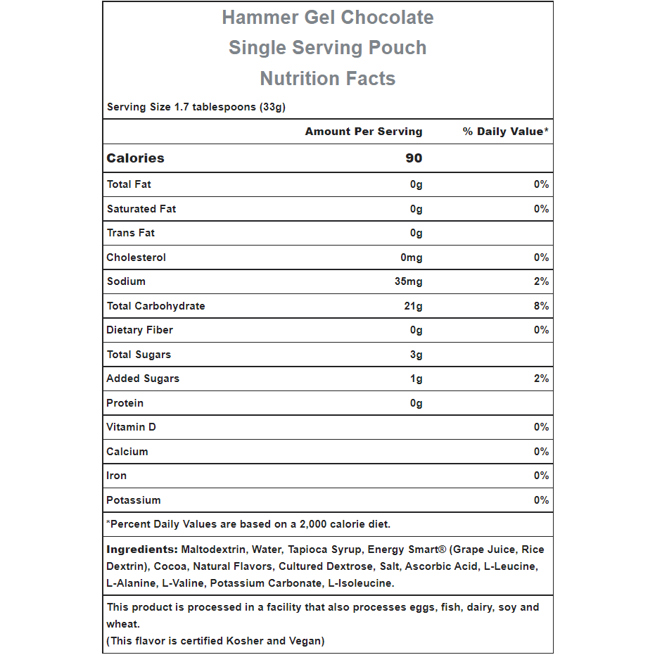 Hammer Nutrition | Rapid Energy Fuel (22g Carbs) - Trail.nl
