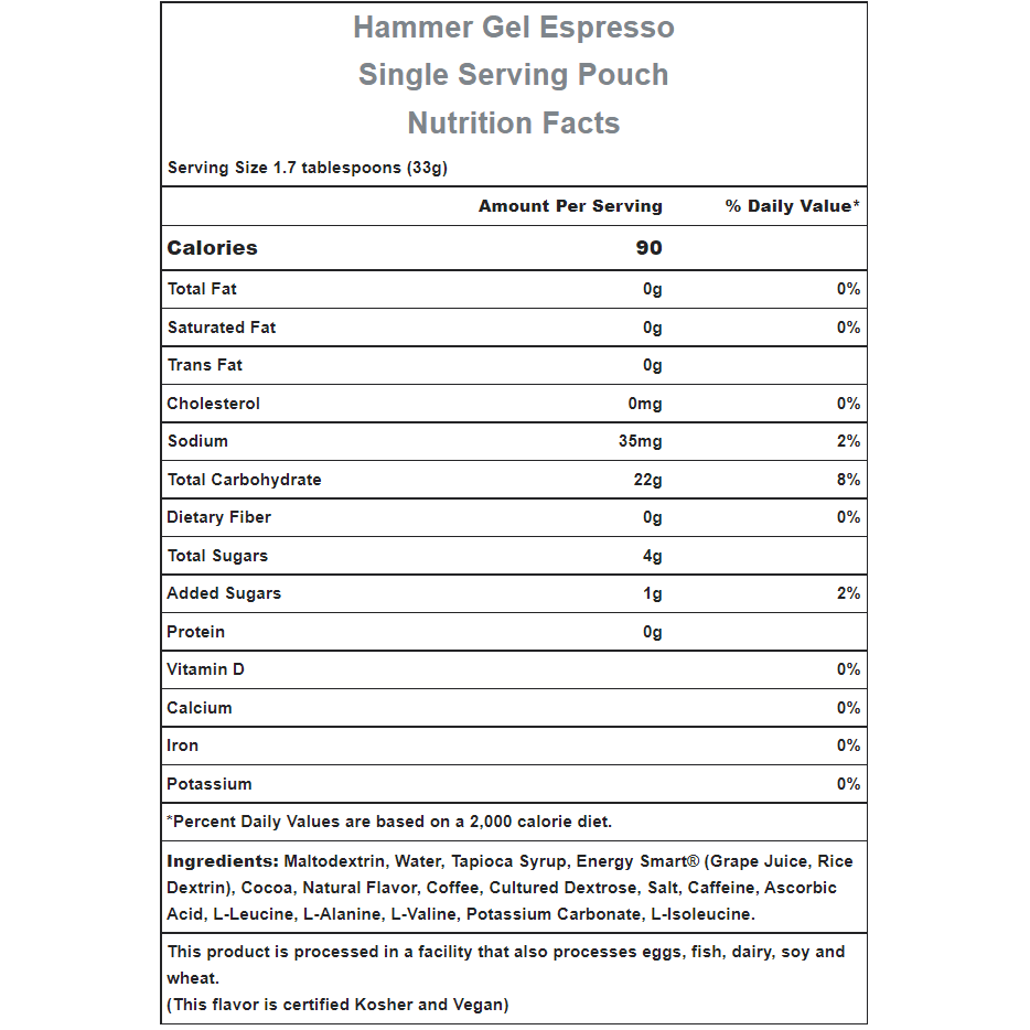 Hammer Nutrition | Rapid Energy Fuel (22g Carbs) | Trail.nl