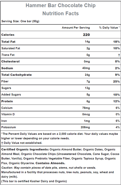 Hammer Nutrition | Raw Energy | Vegan Energybar | Trail.nl