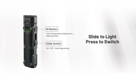 Nitecore | EDC09 | Zaklamp Oplaadbaar | 1600 Lumen - Trail.nl