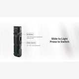 Nitecore | EDC09 | Zaklamp Oplaadbaar | 1600 Lumen - Trail.nl