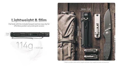 Nitecore | EDC09 | Zaklamp Oplaadbaar | 1600 Lumen - Trail.nl