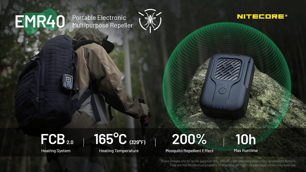 Nitecore | EMR40 | Muggenverjager Oplaadbaar | Trail.nl