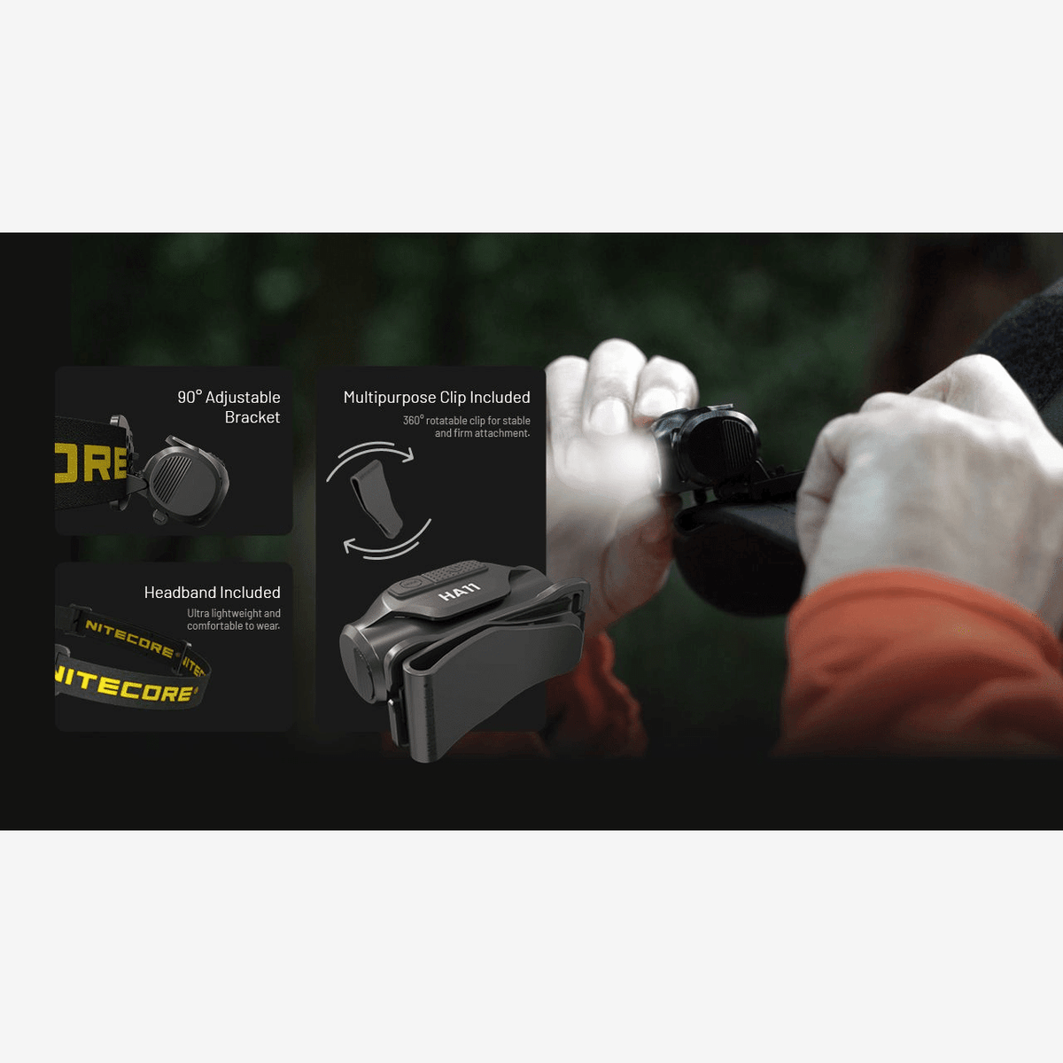 Nitecore | HA11 | Hoofdlamp | 240 Lumen | Trail.nl