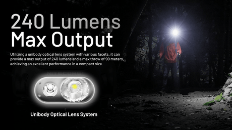 Nitecore | HA11 | Ultralight Hoofdlamp | 240 Lumen | Trail.nl