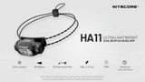 Nitecore | HA11 | Ultralight Hoofdlamp | 240 Lumen - Trail.nl