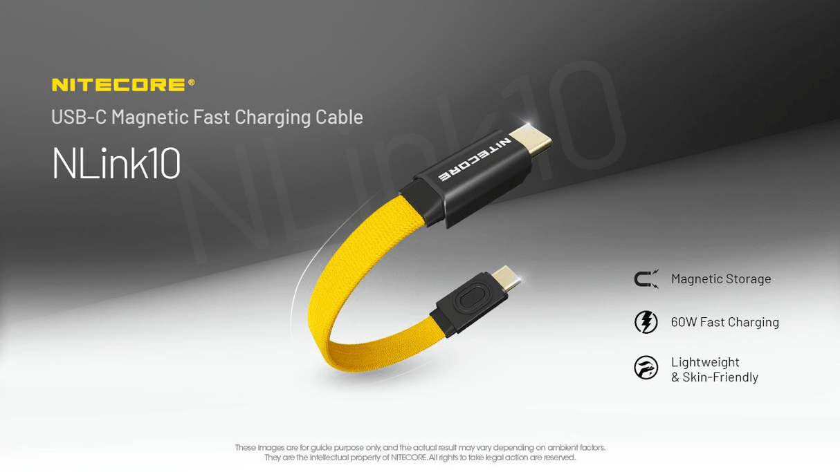 Nitecore | NLink10 Magnetic | USB - C Oplaadkabel - Trail.nl