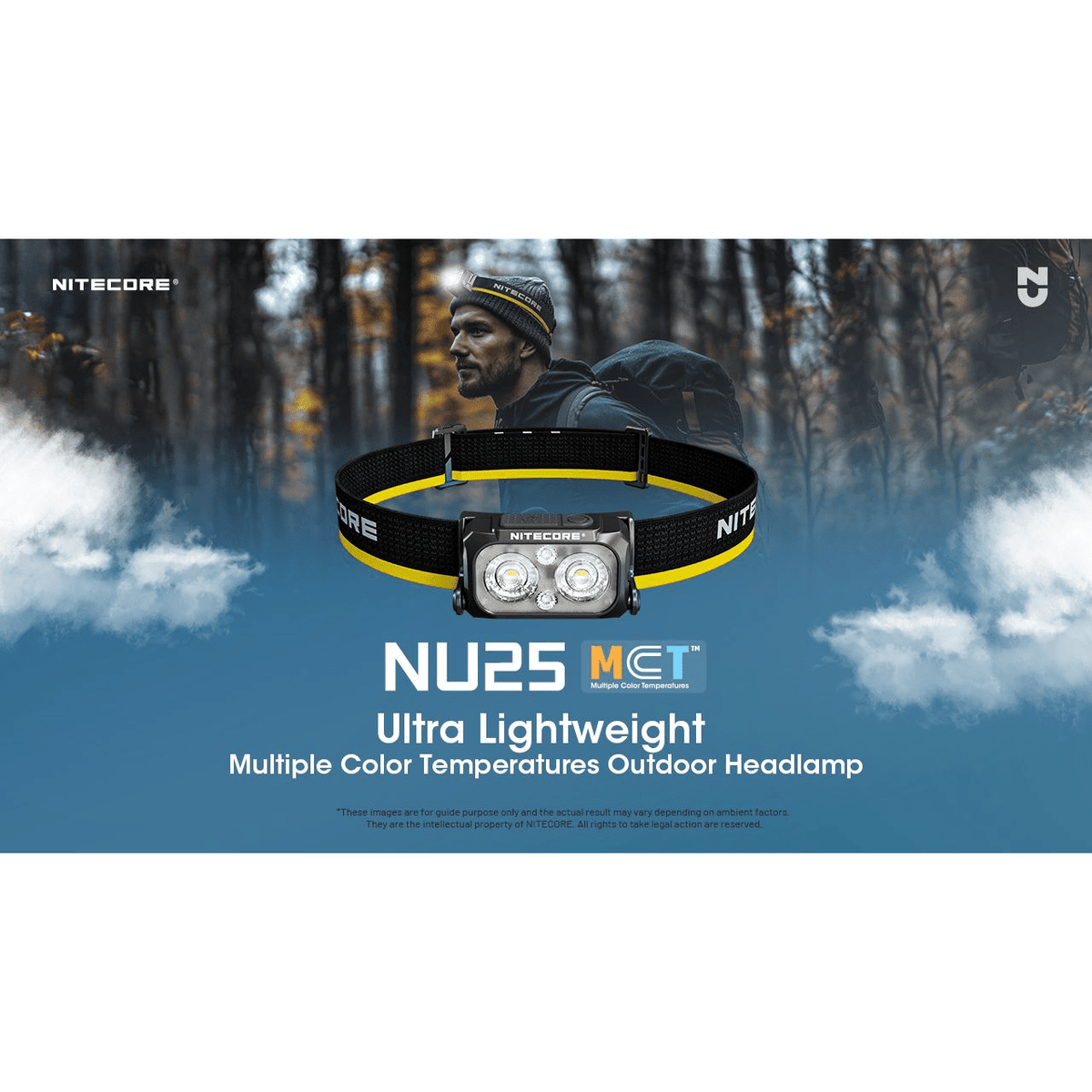 Nitecore | NU25 MCT | Hoofdlamp Oplaadbaar | 400 Lumen | Trail.nl
