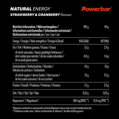 Powerbar | Natural Energy Cereal | Vegan Energiereep | 26 Gram Carbs | Trail.nl