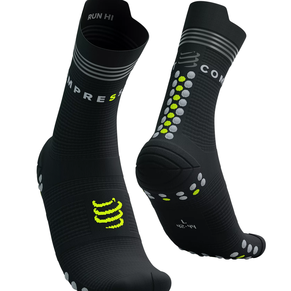 Compressport | Pro Racing Socks v4.0 Run High Flash | Hardloopsokken | Reflectie | Trail.nl