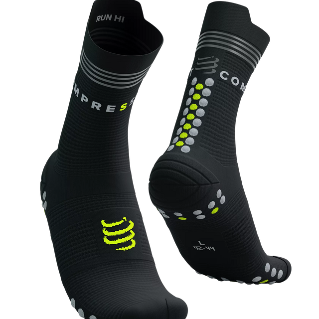 Compressport | Pro Racing Socks v4.0 Run High Flash | Hardloopsokken | Reflectie | Trail.nl