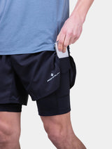 Ronhill | Tech 5" Twin Short | Heren | Trail.nl