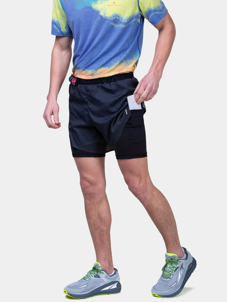 Ronhill | Tech Race Twin Short | Heren | Trail.nl