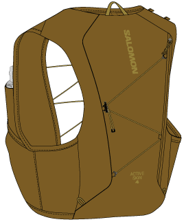 Salomon | Active Skin 4 | Hardlooprugzak | Unisex - Trail.nl