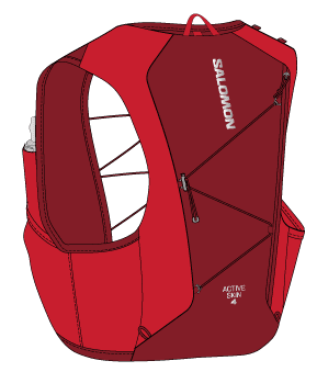 Salomon | Active Skin 4 | Hardlooprugzak | Unisex - Trail.nl