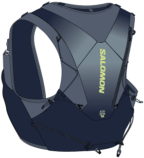 Salomon | Adv Skin 12 | Hardlooprugzak | Unisex | +2 Soft Flasks - Trail.nl