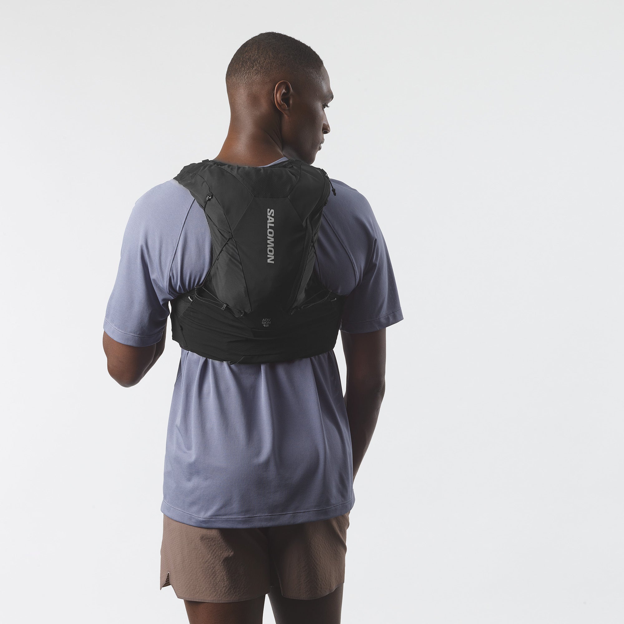 SALOMON ADV SKIN 12 ブラック S/P Salomon | Adv Skin 12 | Hydratatievest | Unisex | 2 Flessen