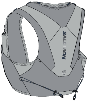 Salomon | Adv Skin 5 | Hardlooprugzak | Unisex | +2 Soft Flasks - Trail.nl