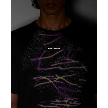Salomon Shakeout Core Tee GFX Heren | Trail.nl