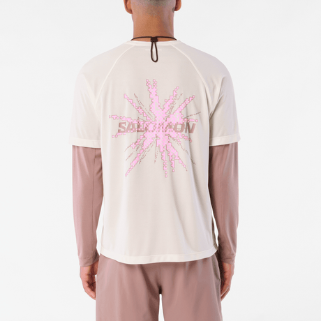 Salomon Shakeout Core Tee GFX Heren | Trail.nl