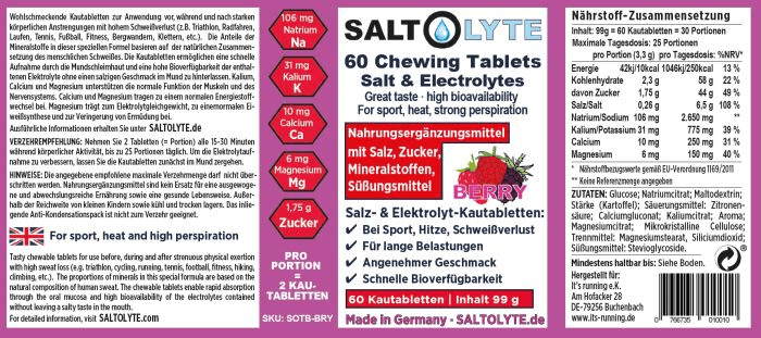 Saltolyte | Chews | Kauwtabletten Elektrolyten | Trail.nl