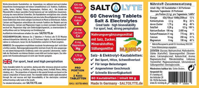 Saltolyte | Chews | Kauwtabletten Elektrolyten | Trail.nl