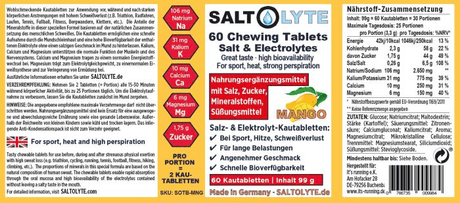 Saltolyte | Chews | Kauwtabletten Elektrolyten | Trail.nl