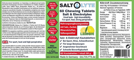 Saltolyte | Chews | Kauwtabletten Elektrolyten | Trail.nl