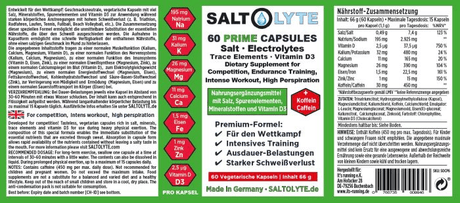 Saltolyte | Prime Caps | Zout en Elektrolyten | Met Caffeine | Trail.nl