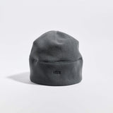 Våga Fleece Beanie in antraciet – rechtop, zijaanzicht