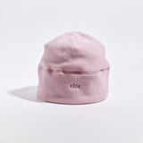 Våga Fleece Beanie in oudroze – rechtop, zijaanzicht