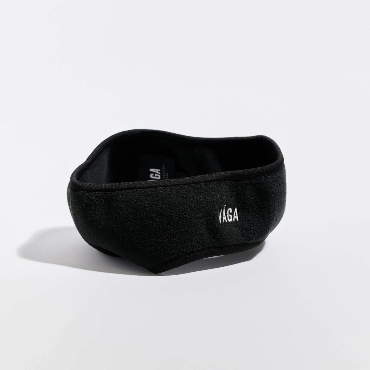 Våga Fleece Headband in Schwarz – stehend, Blick auf die Innenseite