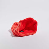 Våga Midweight Beanie in oranjerood – binnenkant van de gebreide muts