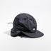 Vaga Padded Hiker Cap in black – front angle view with ear flaps down