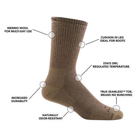 Darn Tough | Tactical | Boot Sock | Heavyweight | Full Cushion | Unisex | Wandelsokken | Trail.nl